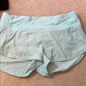 Mint Green Lululemon shorts
